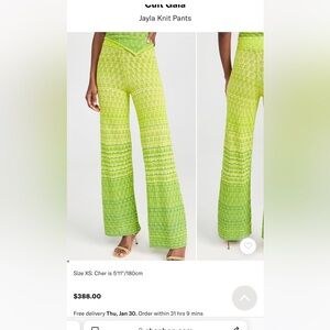 NWT Cult Gaia Ombré Jayla Knit Pants